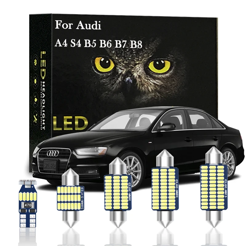 Canbus For Audi A4 S4 B5 B6 B7 B8 1996 1998 2000 2001 2002 2006 2008 2014 2015 Avant Sedan Accessories Interior LED Light
Canbus For Audi A4 S4 B5 B6 B7 B8 1996 1998 2000 2001 2002 2006 2008 2014 2015 Avant Sedan Accessories Interior LED Light