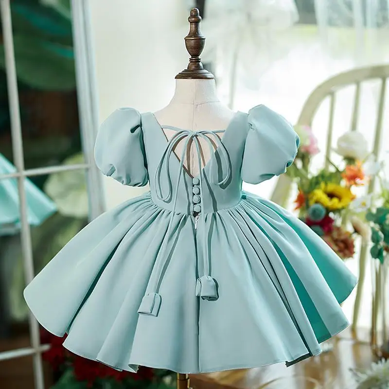 Baby Girls Birthday Party Gown Cake Smash Puffy Ruffle Dress Little Girls Solid Color Princess Dresses Mid-length Short Sleeve
Baby Girls Birthday Party Gown Cake Smash Puffy Ruffle Dress Little Girls Solid Color Princess Dresses Mid-length Short Sleeve