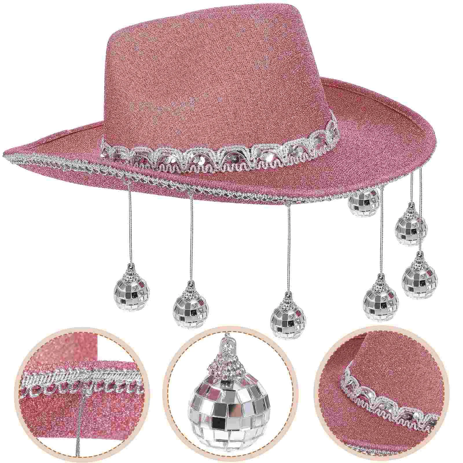 Cowboy Hats Fringe Cowgirl Disco Ball Outfit Accessory Party Plastic Costume Performance Women's
Cowboy Hats Fringe Cowgirl Disco Ball Outfit Accessory Party Plastic Costume Performance Women's