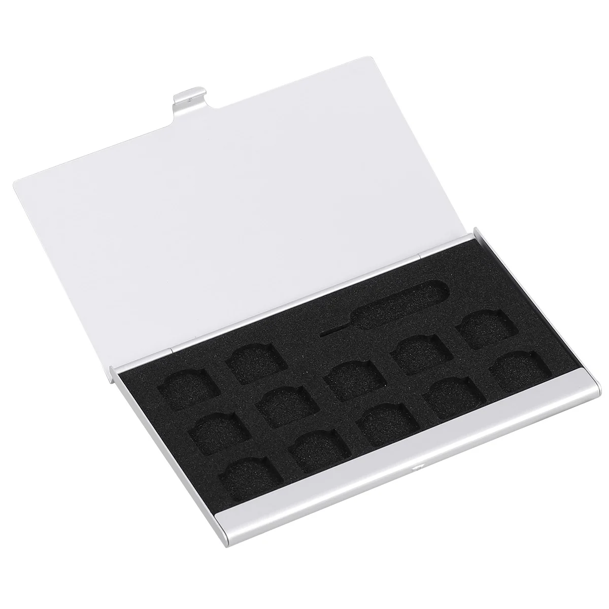 SIM Case Storage Holder SIM Slots Storage Case Storage Holder SIM Bag Chip Organizer ( Silver )
SIM Case Storage Holder SIM Slots Storage Case Storage Holder SIM Bag Chip Organizer ( Silver )