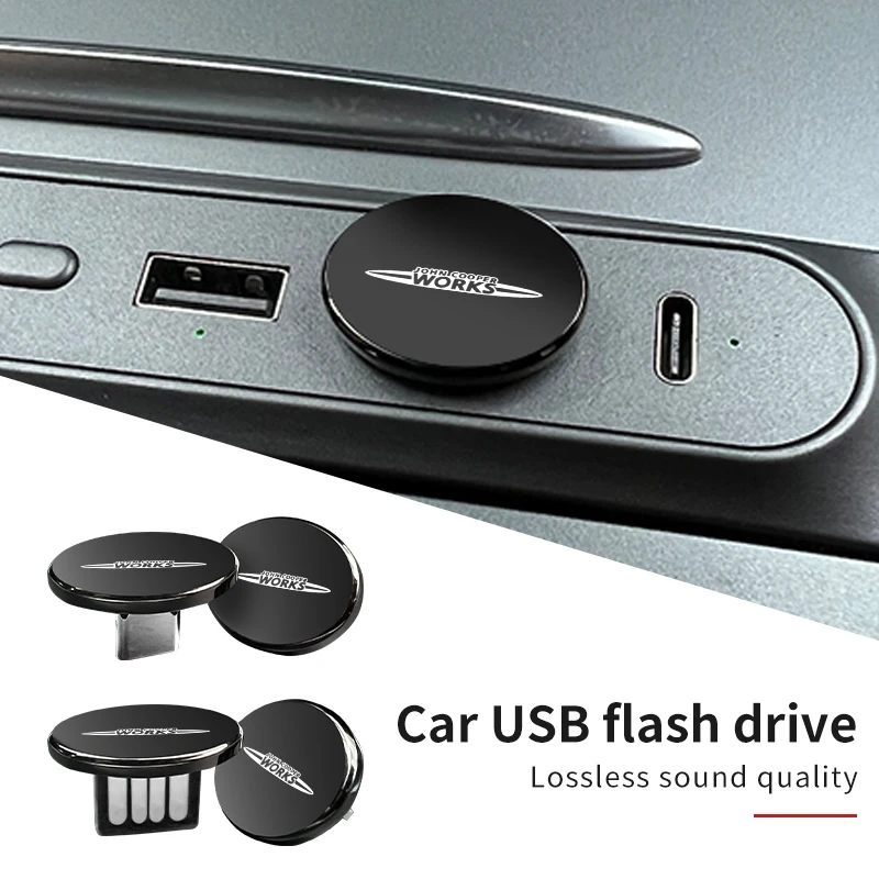 16 Гб/32 ГБ/64 ГБ Автомобильный логотип мини металлический USB Type-c флэш-накопитель