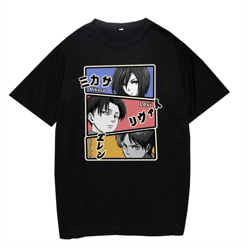 Mikasa and Levi Attack On Titan Anime T-shirt Eren Graphic Funny Manga Tees Unisex Harajuku Shirt Casual Male Tshirt
Mikasa and Levi Attack On Titan Anime T-shirt Eren Graphic Funny Manga Tees Unisex Harajuku Shirt Casual Male Tshirt