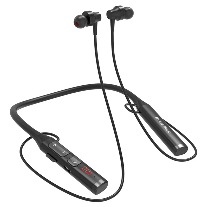 Wireless Bluetooth 5.0 Headphones FM Radio Headphones Neck Headphones Stereo Hi-Fi Headphones with Microphone
Wireless Bluetooth 5.0 Headphones FM Radio Headphones Neck Headphones Stereo Hi-Fi Headphones with Microphone