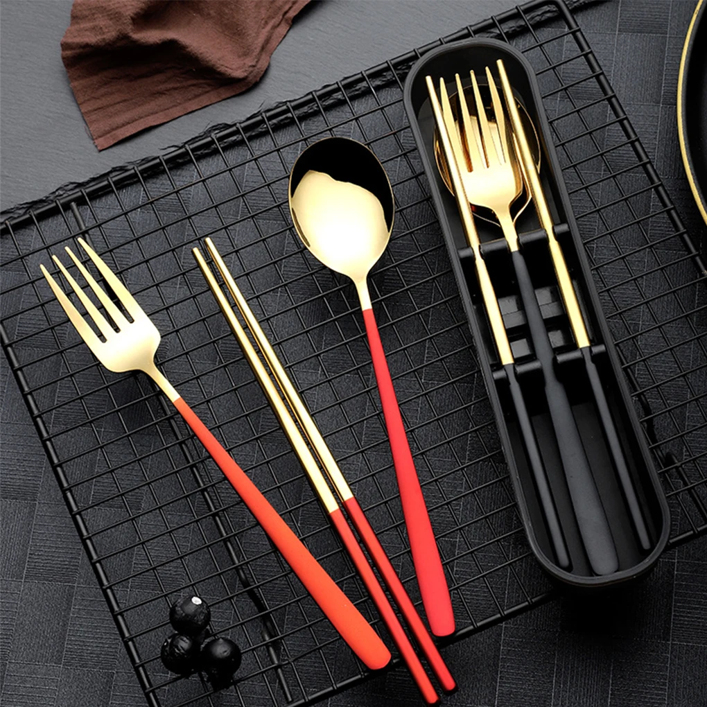 304 Dinnerware Set Flatware Kitchen Accessories Camping Travel Sets Gold Knife Fork Spoon Portable Cutlery Sets With Case
304 Dinnerware Set Flatware Kitchen Accessories Camping Travel Sets Gold Knife Fork Spoon Portable Cutlery Sets With Case
