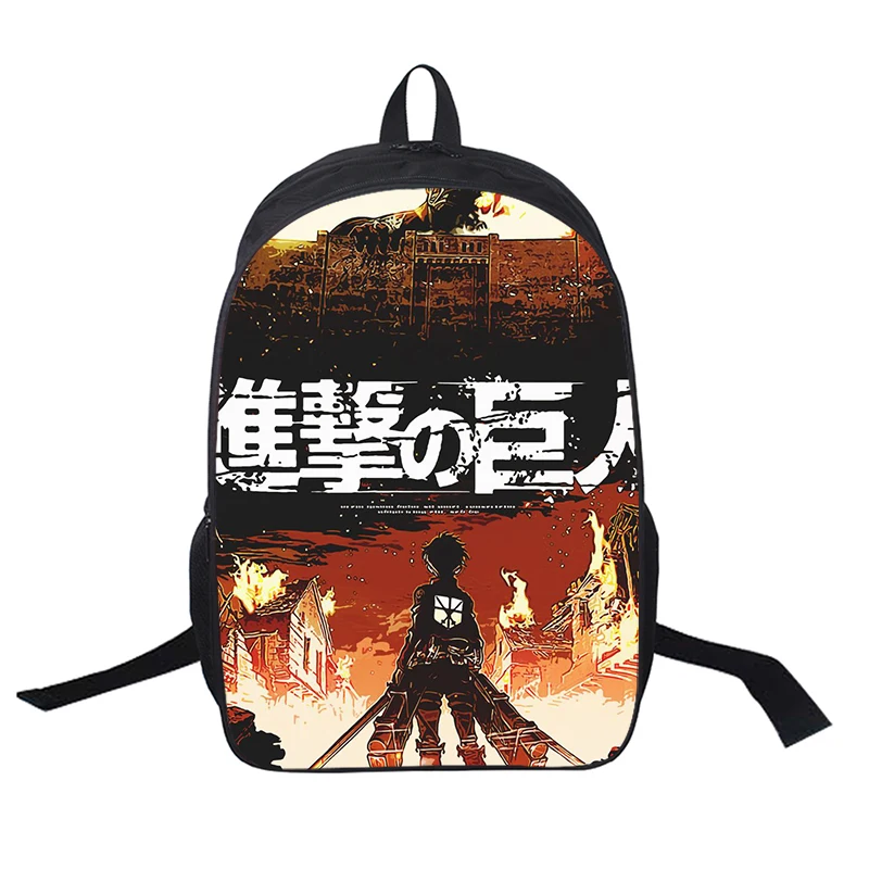 Teen Attack on Titan Anime Bookbag Fashion Children Ripstop Schoolbag High Quality Backpack Portable Waterproof 3d Print Bagpack
Teen Attack on Titan Anime Bookbag Fashion Children Ripstop Schoolbag High Quality Backpack Portable Waterproof 3d Print Bagpack