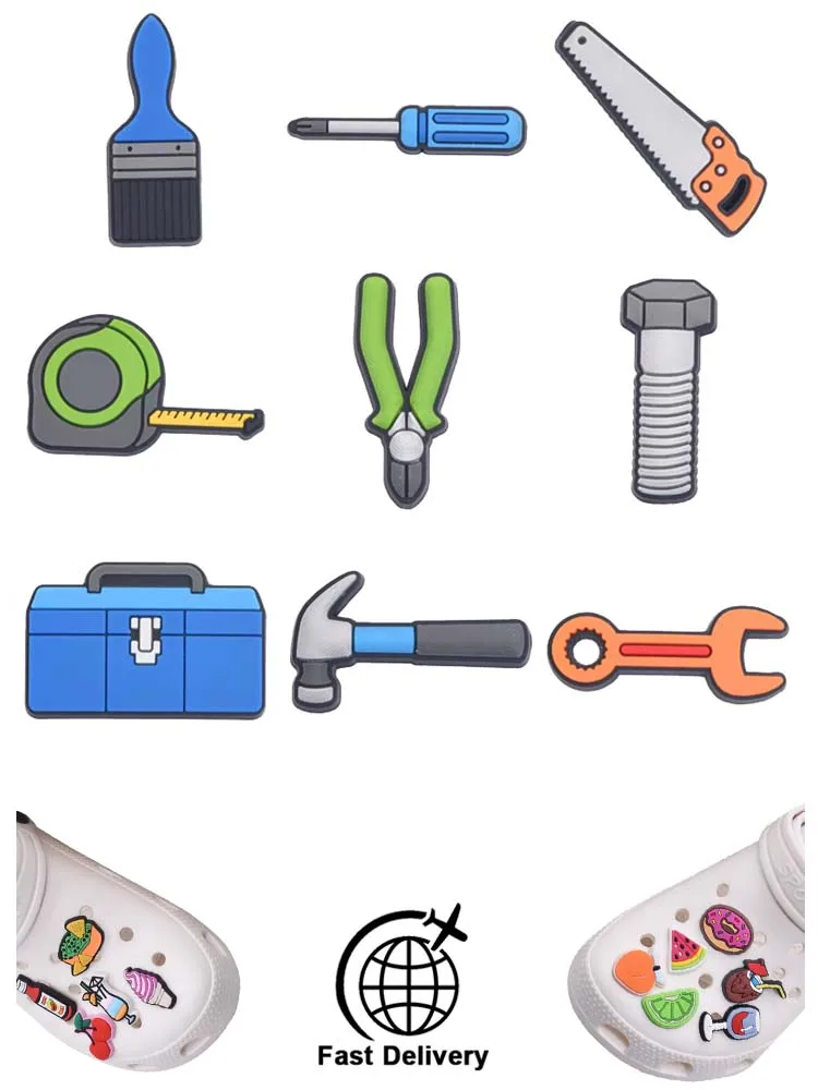 1Pcs PVC Tools for Crocs CharmsBadge Women Sandals Buckle Kids Pins Decoration Jeans Shoe Accessories Wristbands Dropshipping
1Pcs PVC Tools for Crocs CharmsBadge Women Sandals Buckle Kids Pins Decoration Jeans Shoe Accessories Wristbands Dropshipping