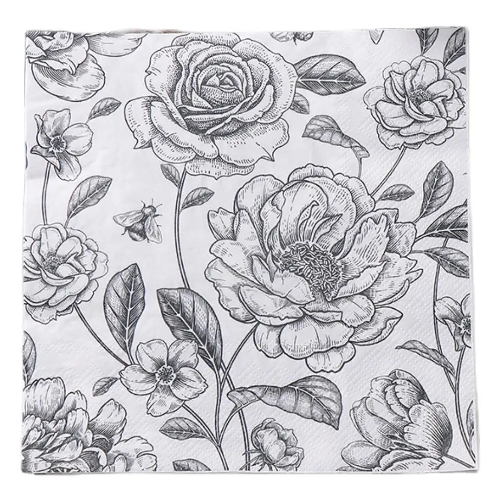 33cm 10/20pcs Vintage Flower DIY Crafts Servilletas Decoupage Paper Napkins Wedding Festive Party Table Elegant Tissues Decor
33cm 10/20pcs Vintage Flower DIY Crafts Servilletas Decoupage Paper Napkins Wedding Festive Party Table Elegant Tissues Decor