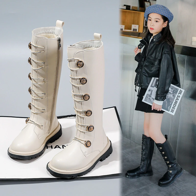 New Girls Genuine Leather Princess Performance High Boots Children Short Plush Warm Student Baby Kids Shoes Autumn Winter 03
New Girls Genuine Leather Princess Performance High Boots Children Short Plush Warm Student Baby Kids Shoes Autumn Winter 03