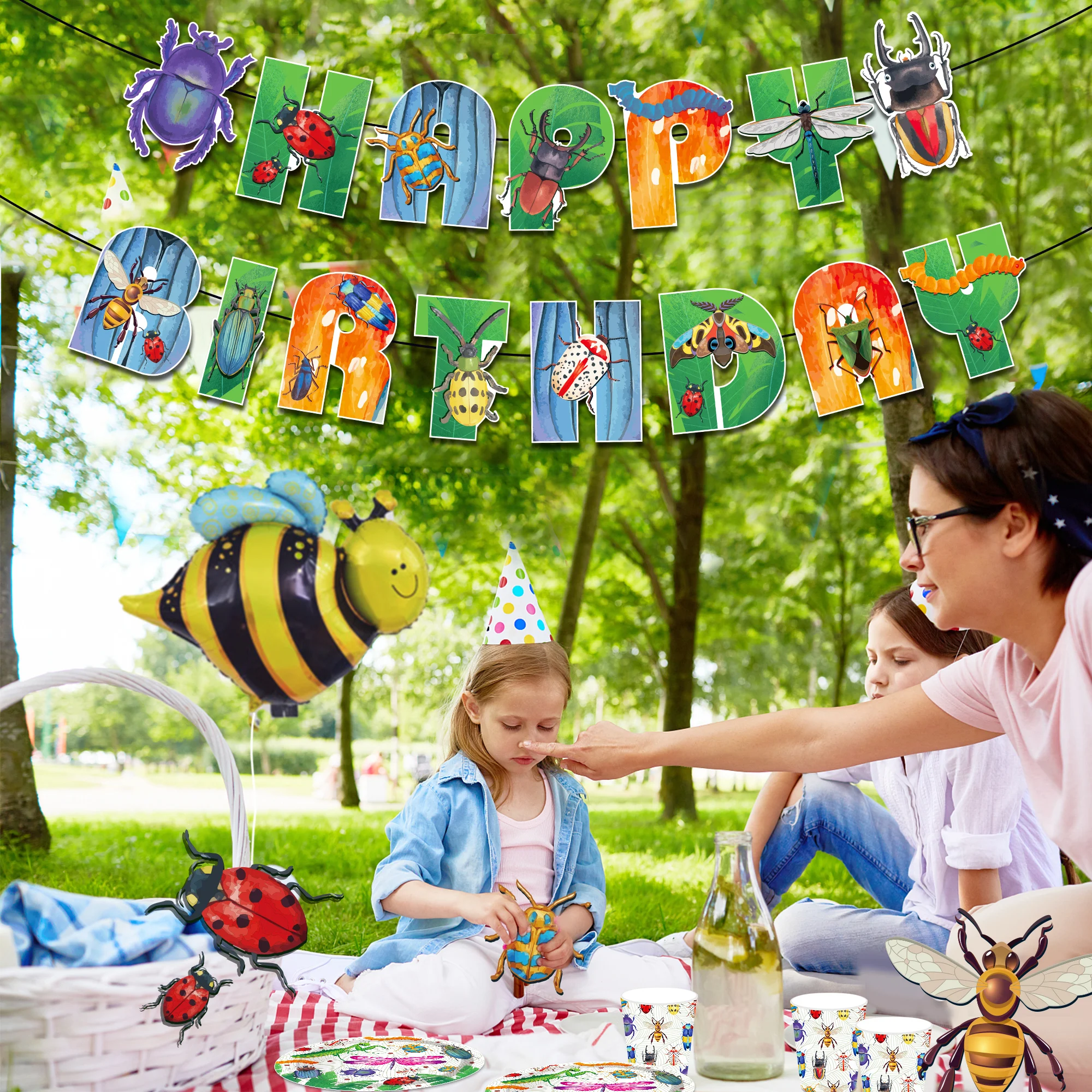 Cartoon Insect Spring Camping Birthday Party Wall Hanging Paper BIRTHDAY Party Banner Buntings Baby Shower Party Decorations
Cartoon Insect Spring Camping Birthday Party Wall Hanging Paper BIRTHDAY Party Banner Buntings Baby Shower Party Decorations