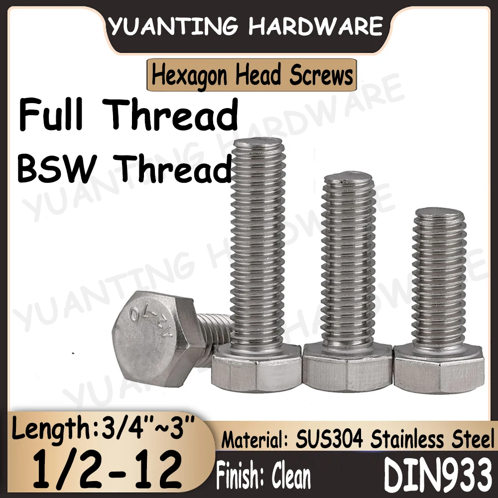 3 шт. ~ 20 шт. 1/4-20x 3/8 ''~ 6'' UNC Thread DIN933 SUS304 болты с шестигранной головкой из нержавеющей стали с полной резьбой
3 шт. ~ 20 шт. 1/4-20x 3/8 ''~ 6'' UNC Thread DIN933 SUS304 болты с шестигранной головкой из нержавеющей стали с полной резьбой