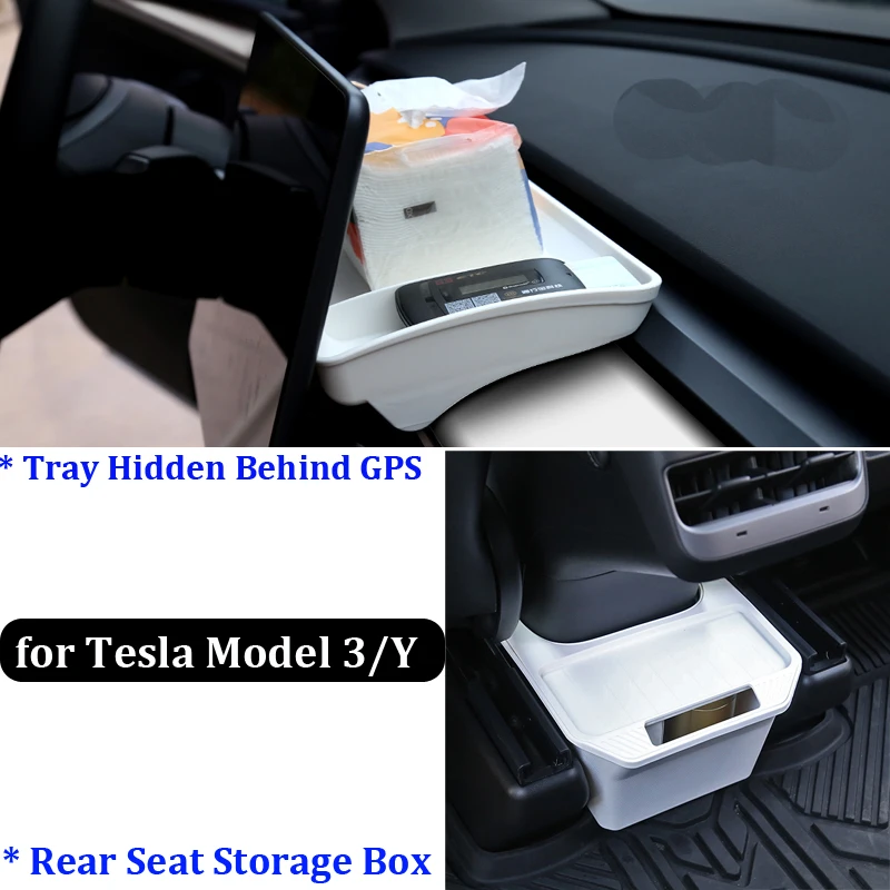 Hidden Behind GPS SCreen Storage Tray For Tesla Model Y 3 Rear Seat Organizer Box TPE Interior Accessories Phone Tissue Holder
Hidden Behind GPS SCreen Storage Tray For Tesla Model Y 3 Rear Seat Organizer Box TPE Interior Accessories Phone Tissue Holder
