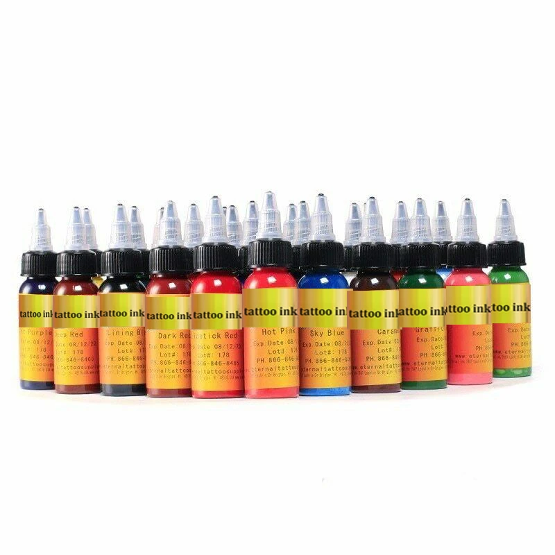 New 16pcs Colors Eternal Tattoo Ink Set Pigment Bottle Permanent Makeup Art 30ml /bottle for eyebrow eyeliner lip body makeup
New 16pcs Colors Eternal Tattoo Ink Set Pigment Bottle Permanent Makeup Art 30ml /bottle for eyebrow eyeliner lip body makeup