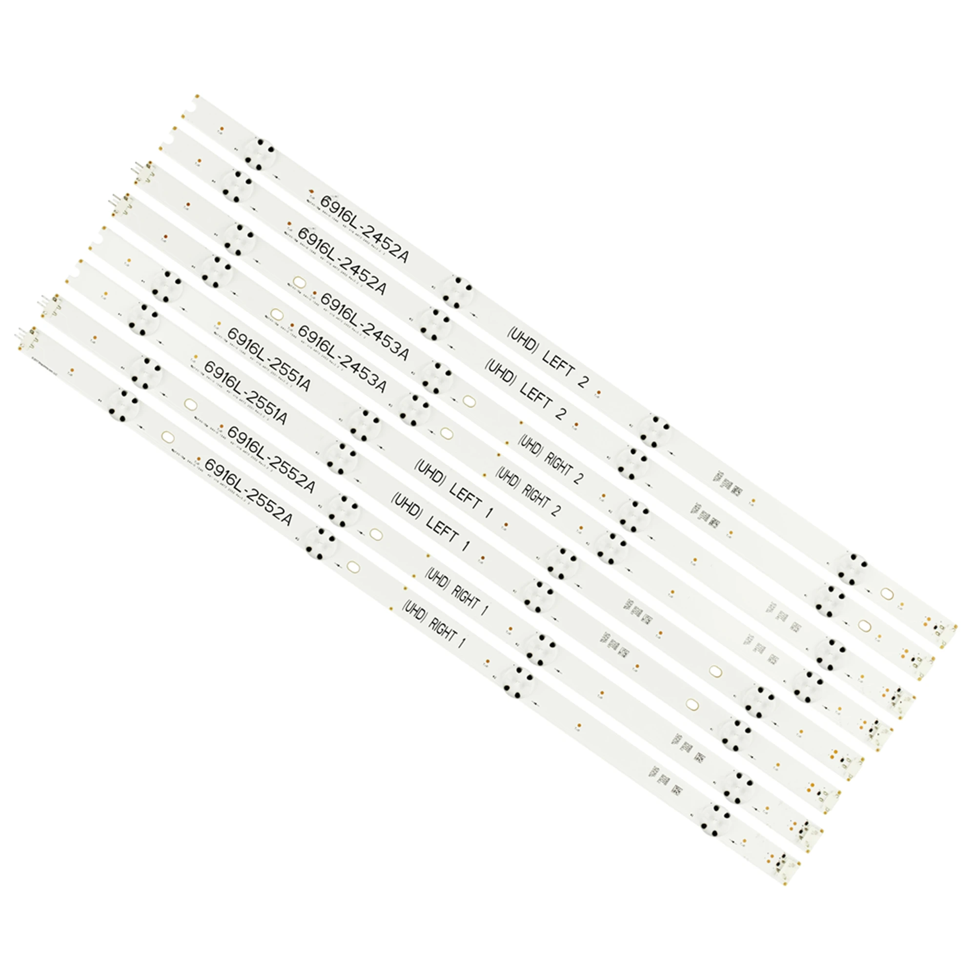 New LED Strip Bar for LG 49UH656V 49UH668V 49UH6500 49UH650V LC490DGG FJ M6 M5 6916L-2452A 6916L-2453A 6916L-2551A 6916L-2552A
New LED Strip Bar for LG 49UH656V 49UH668V 49UH6500 49UH650V LC490DGG FJ M6 M5 6916L-2452A 6916L-2453A 6916L-2551A 6916L-2552A