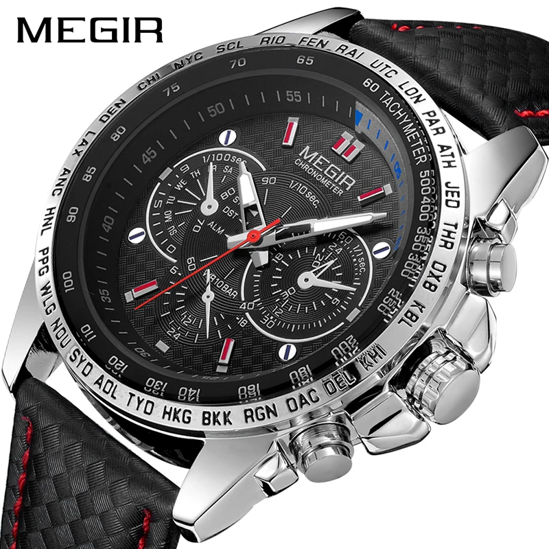 MEGIR Mens Watches Top Brand Luxury Quartz Watch Men Fashion Luminous Army Waterproof Men Wrist Watch Relogio Masculino 1010G
MEGIR Mens Watches Top Brand Luxury Quartz Watch Men Fashion Luminous Army Waterproof Men Wrist Watch Relogio Masculino 1010G