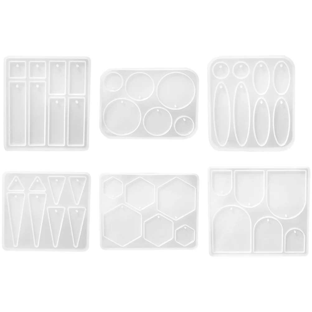 6 Pcs Molde Pendant Casting Silicone Arched Para Molds Earrings Silica Gel Making Supplies Stencils
6 Pcs Molde Pendant Casting Silicone Arched Para Molds Earrings Silica Gel Making Supplies Stencils