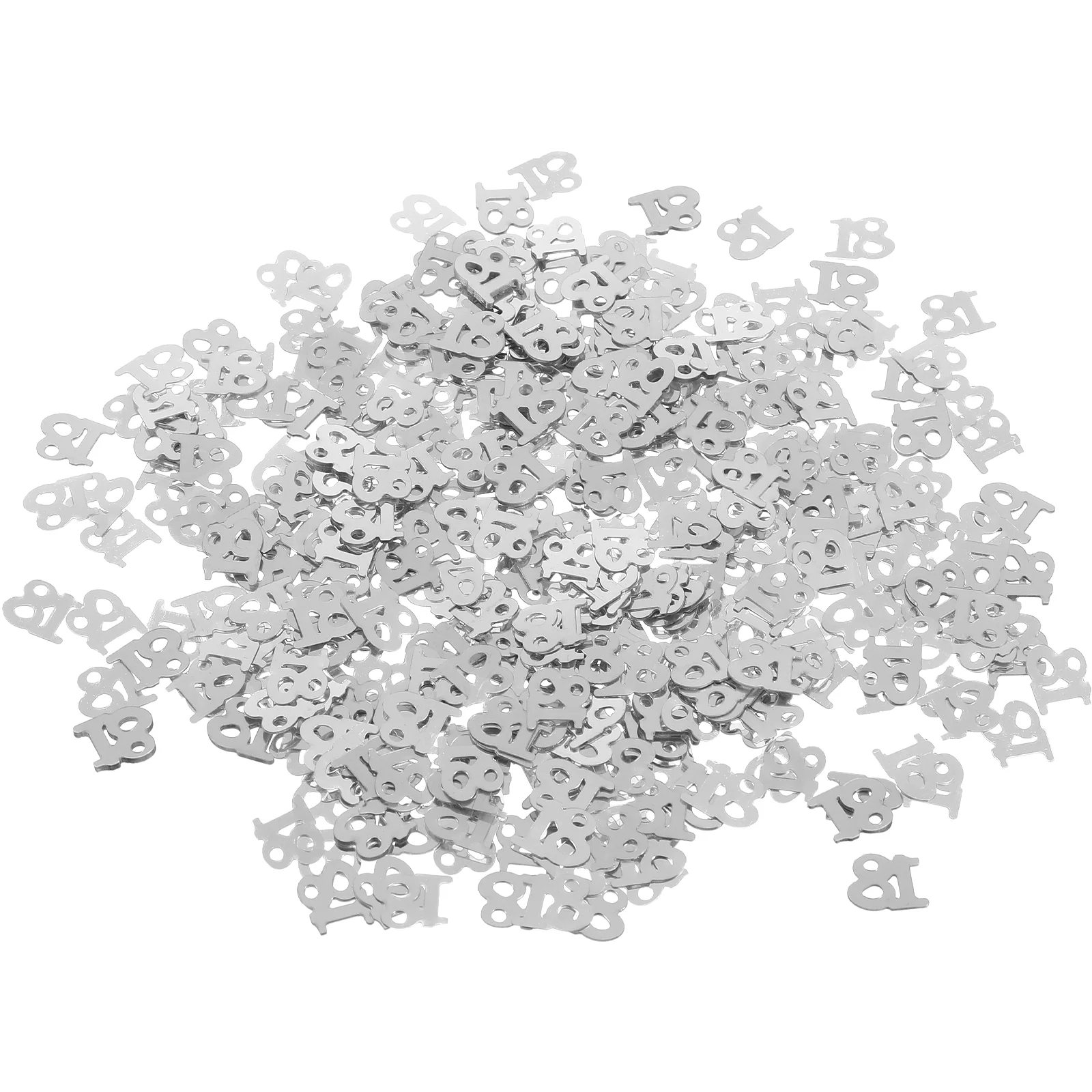 1200 pcs Monochrome Digital Birthday Confetti Party Happy Throwing Sequins Age 18 for Festival Party Decoration (Silver)
1200 pcs Monochrome Digital Birthday Confetti Party Happy Throwing Sequins Age 18 for Festival Party Decoration (Silver)