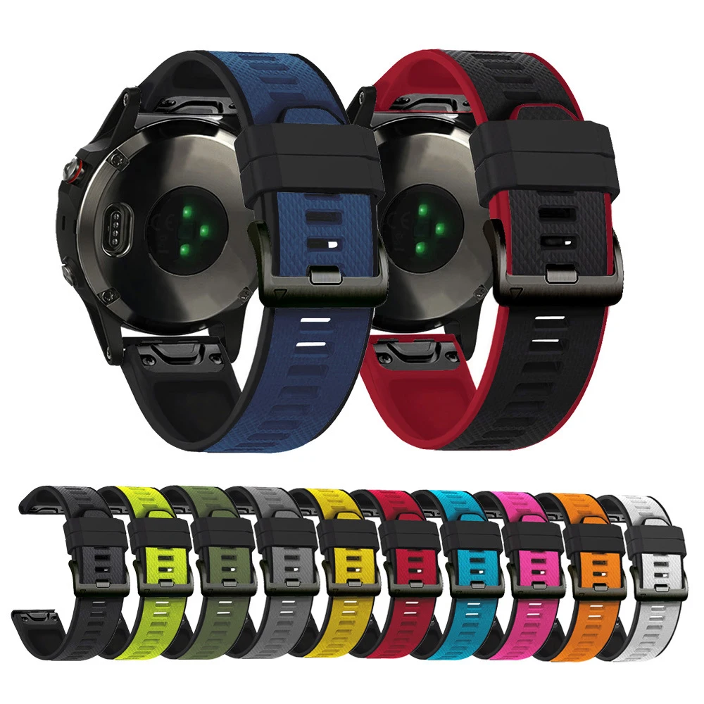 Силиконовый ремешок подходит для Garmin Fenix6 двухцветный браслет для Garmin 6X/5X/6/5 ремешок 22 мм 26 мм браслет UTHAI S42
Силиконовый ремешок подходит для Garmin Fenix6 двухцветный браслет для Garmin 6X/5X/6/5 ремешок 22 мм 26 мм браслет UTHAI S42