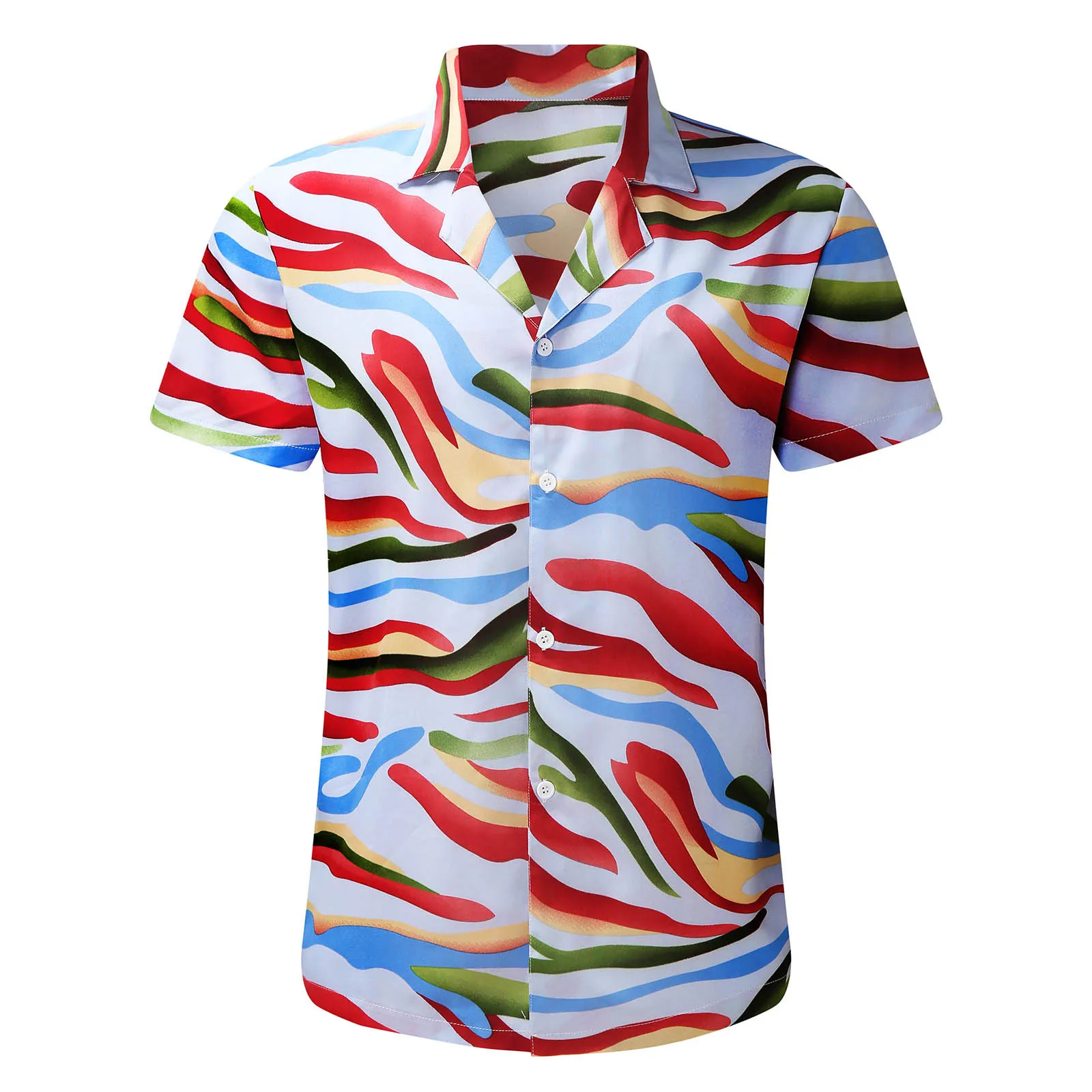 LUCLESAM Men's Rainbow Pattern Colorblock Shirts Hawaiian Beach Lapel T-shirts 2023 Summer Short Sleeved Casual Male Shirt
LUCLESAM Men's Rainbow Pattern Colorblock Shirts Hawaiian Beach Lapel T-shirts 2023 Summer Short Sleeved Casual Male Shirt