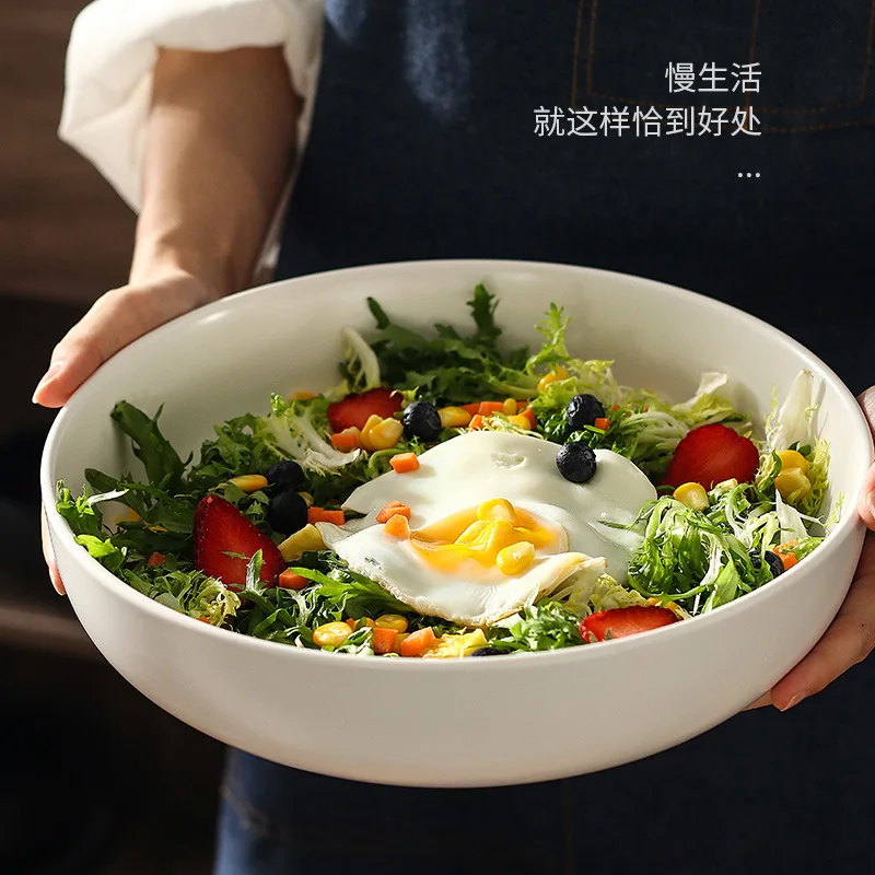 Nordic creative tableware, ceramic round bowl, fish head bowl, salad bowl, rice bowl, big bowl, deep dish, soup plate, household
Nordic creative tableware, ceramic round bowl, fish head bowl, salad bowl, rice bowl, big bowl, deep dish, soup plate, household
