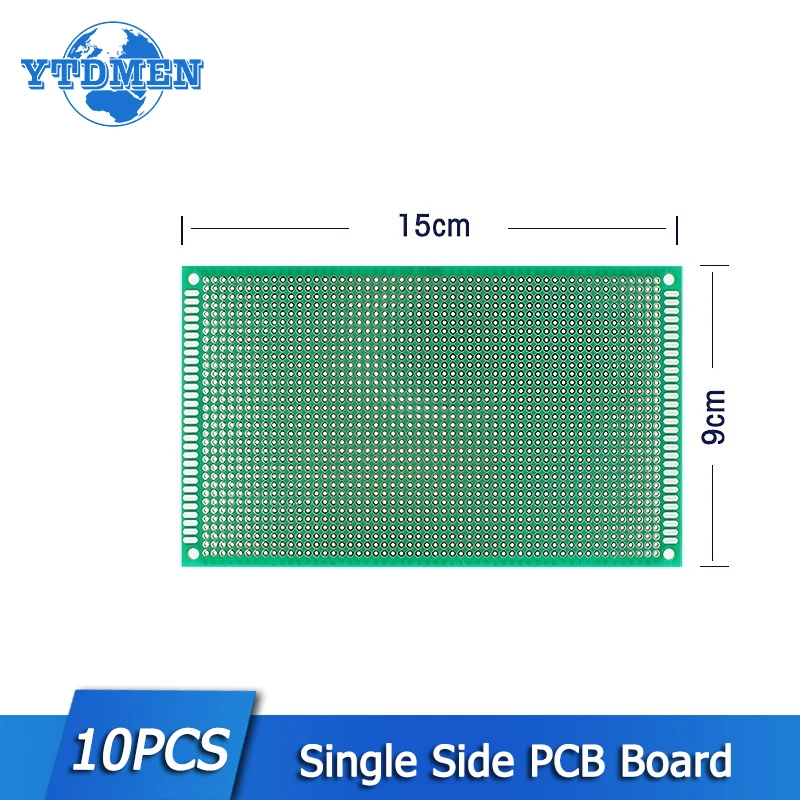 

10PCS 9*15CM PCB Board Single Side Prototype Board 9x15CM Green Universal Circuit Boards DIY Kit