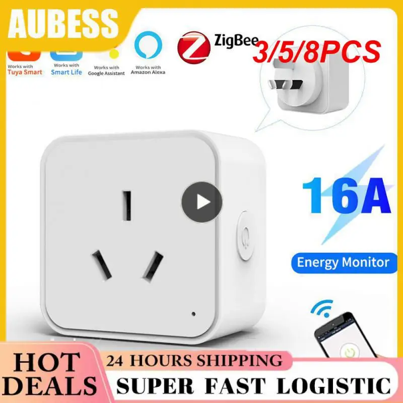 3/5/8PCS Smart Life App Smart Socket With Alexa Google Home Socket Outlet Timing Function Smart Plug Voice Control Smart Home 
3/5/8PCS Smart Life App Smart Socket With Alexa Google Home Socket Outlet Timing Function Smart Plug Voice Control Smart Home