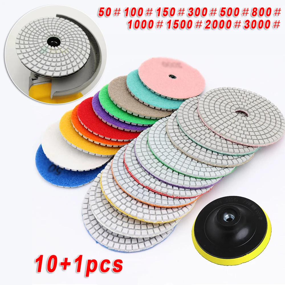 10pcs Polishing Pad Kit 3Inch M10 Polishing Wheel For Granite Stone Concrete Marble Sanding Disc 50 100 150 300 500 800 1000 150
10pcs Polishing Pad Kit 3Inch M10 Polishing Wheel For Granite Stone Concrete Marble Sanding Disc 50 100 150 300 500 800 1000 150