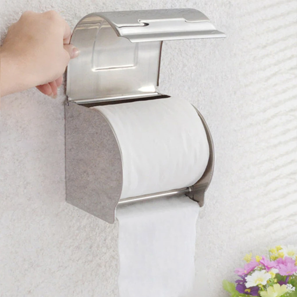 Silver Waterproof And Rust Resistant Stainless Steel Toilet Paper Holder Waterproof Roll Paper Box silvery
Silver Waterproof And Rust Resistant Stainless Steel Toilet Paper Holder Waterproof Roll Paper Box silvery