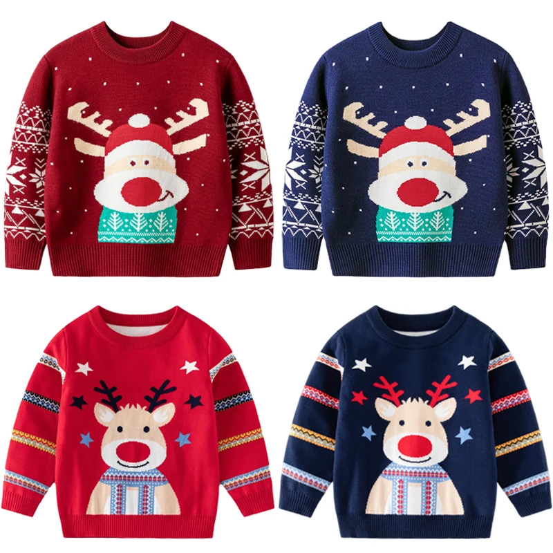 Christmas Children Sweater Autumn Winter Clothing Baby Girls Boys Knitwear Pullover Knitted Sweater Kids Xmas Party Sweatshirts
Christmas Children Sweater Autumn Winter Clothing Baby Girls Boys Knitwear Pullover Knitted Sweater Kids Xmas Party Sweatshirts