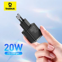 Baseus USB Type C Charger 20W Portable USB C Charger Support Type C PD Fast Charging For iPhone 15 14 13 12 Pro Max 11 X 8 Plus