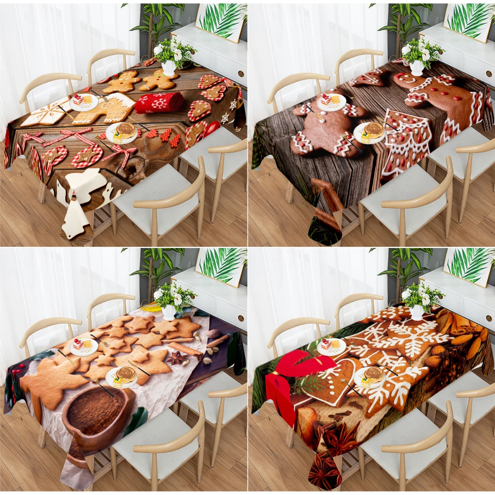 Рождественская прямоугольная скатерть в виде пряника, снежинки, печенья, милого снеговика, праздника, для вечеринки, скатерть на стол для кафе
Рождественская прямоугольная скатерть в виде пряника, снежинки, печенья, милого снеговика, праздника, для вечеринки, скатерть на стол для кафе