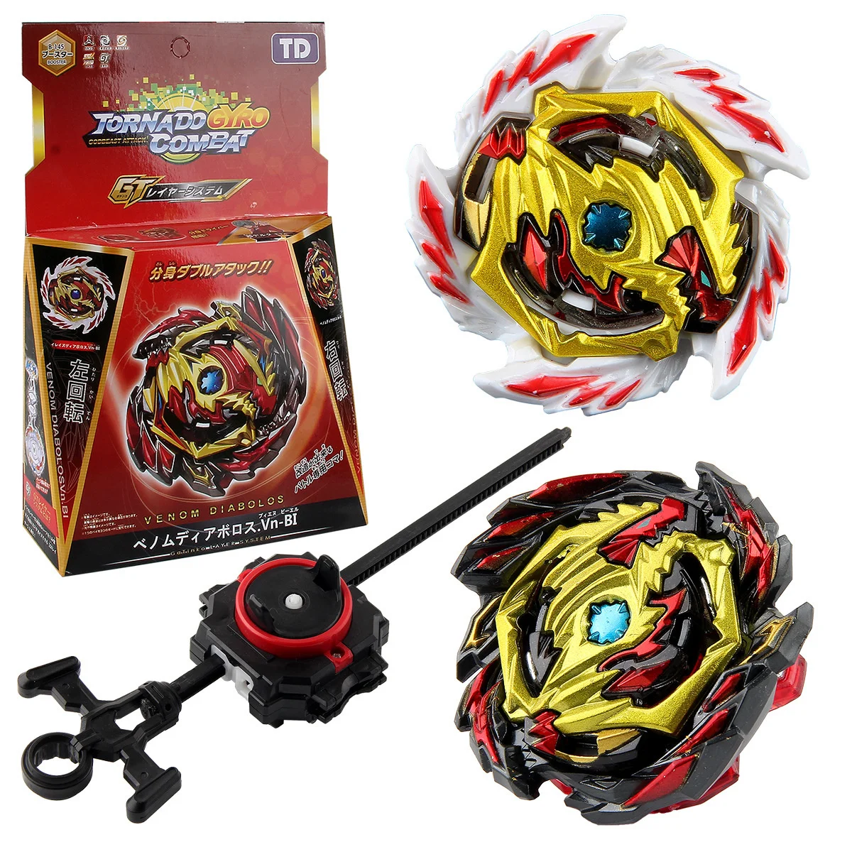 

Beyblade Burst Booster B-145 DX Starter Venom Diaboros.Vn.Bl With Ripcord Launcher Set Spinning Top Gyro Kids Toys For Children