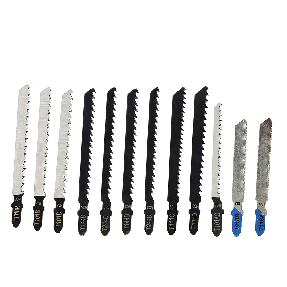 10Pcs Jigsaw Blades Woodworking Saw Blade Cutter TT101B, T101BR, T101D, T144D, T244D, T111D, T111C, T101AO, T1 Jig & Scroll Saws
10Pcs Jigsaw Blades Woodworking Saw Blade Cutter TT101B, T101BR, T101D, T144D, T244D, T111D, T111C, T101AO, T1 Jig & Scroll Saws