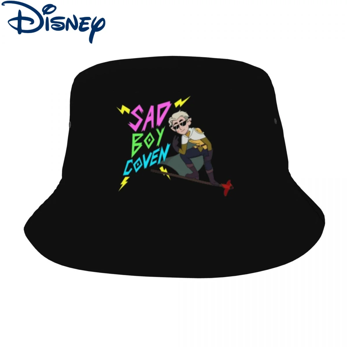 

The Owl House Bad But Sad Boy Golden Guard Bob Hat Summer Beach Hatwear Disney Anime Fisherman Hat for Sports Men Women Bob