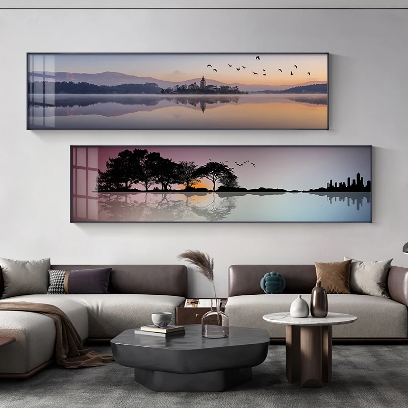 Современный пейзаж озеро художественная живопись Гостиная Плакаты для спальни и принты Noridc домашний декоративный баннер картины настенное искусство холст
Современный пейзаж озеро художественная живопись Гостиная Плакаты для спальни и принты Noridc домашний декоративный баннер картины настенное искусство холст