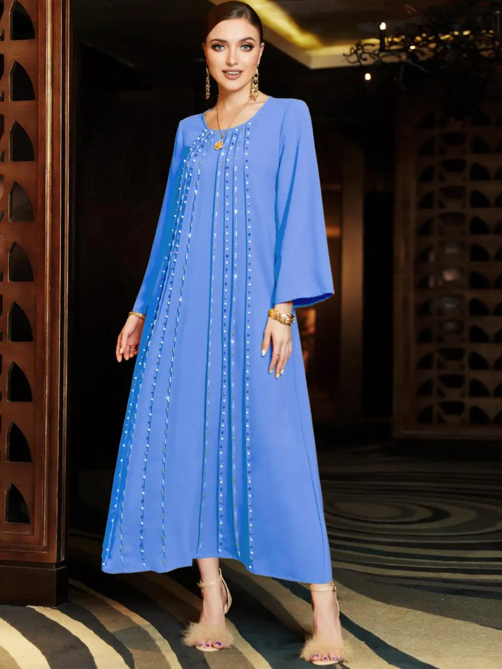 RDMQ Morocco Abaya Kaftan Evening Dresses Turkey Eid Party Muslim Women Dress Diamond Dubai Ramadan Islam Long Robe Vestidos
RDMQ Morocco Abaya Kaftan Evening Dresses Turkey Eid Party Muslim Women Dress Diamond Dubai Ramadan Islam Long Robe Vestidos