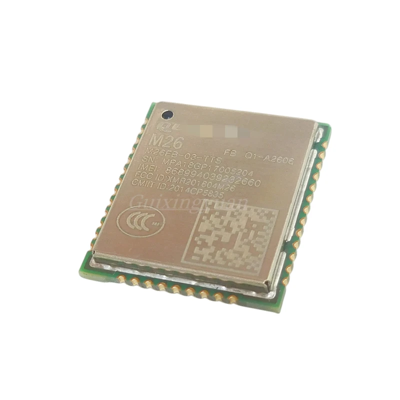 New Original M26FB-03-TTS Ultra Small Quad Band Wireless Communication Module GSM/GPRS Module M26
New Original M26FB-03-TTS Ultra Small Quad Band Wireless Communication Module GSM/GPRS Module M26