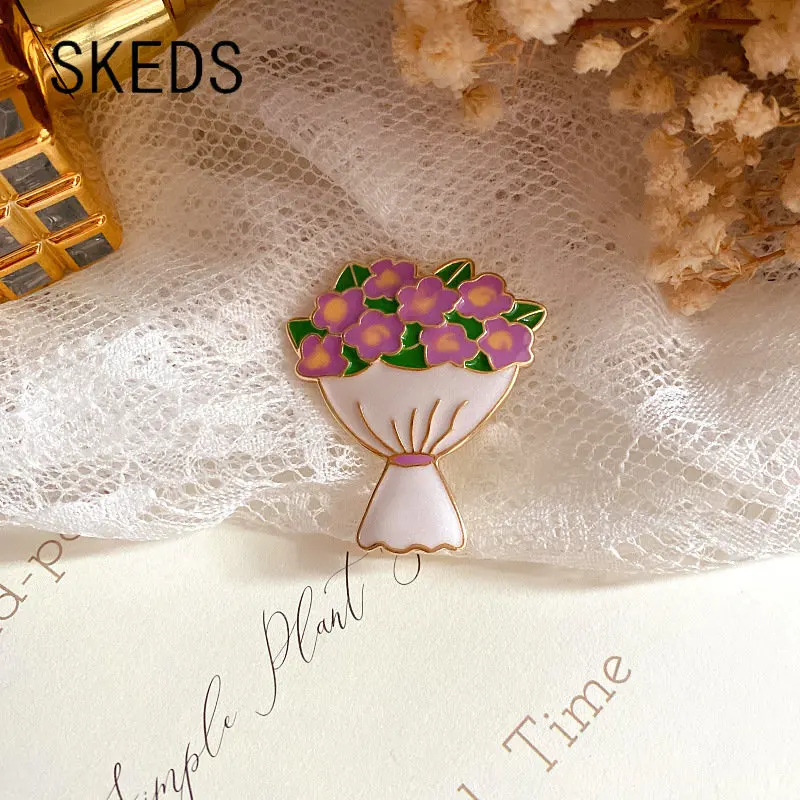 New Creative Women Enamel Bouquet Brooch Badges Cute Vintage Plant Exquisite Accessories For Lady Wedding Dress Suit Pin Gift
New Creative Women Enamel Bouquet Brooch Badges Cute Vintage Plant Exquisite Accessories For Lady Wedding Dress Suit Pin Gift