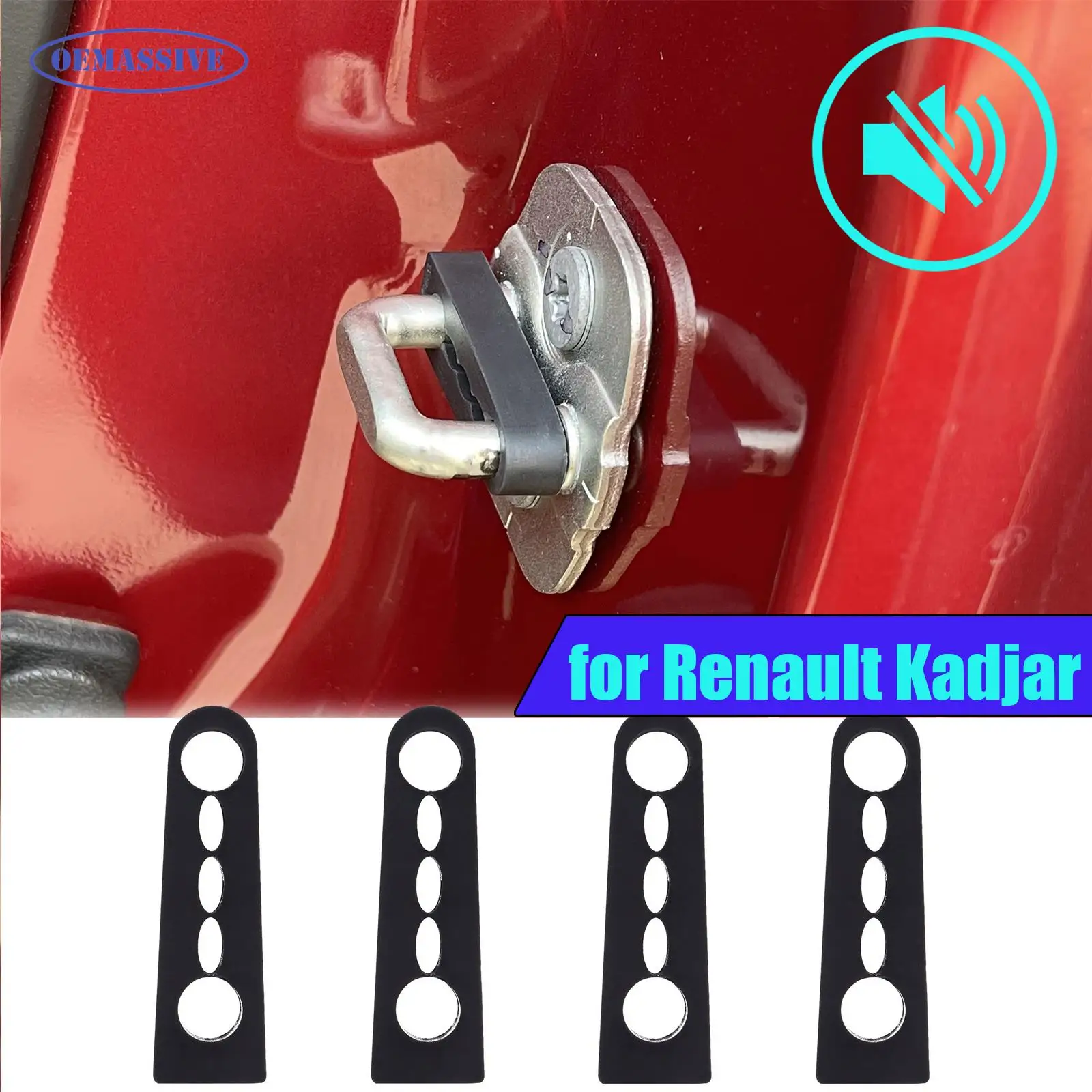 OEMASSIVE буферный демпфер дверного замка для Renault Kadjar, звукоизоляционная изоляция, тихая глухота, создания шума, уплотнение, стопор, глушитель
OEMASSIVE буферный демпфер дверного замка для Renault Kadjar, звукоизоляционная изоляция, тихая глухота, создания шума, уплотнение, стопор, глушитель