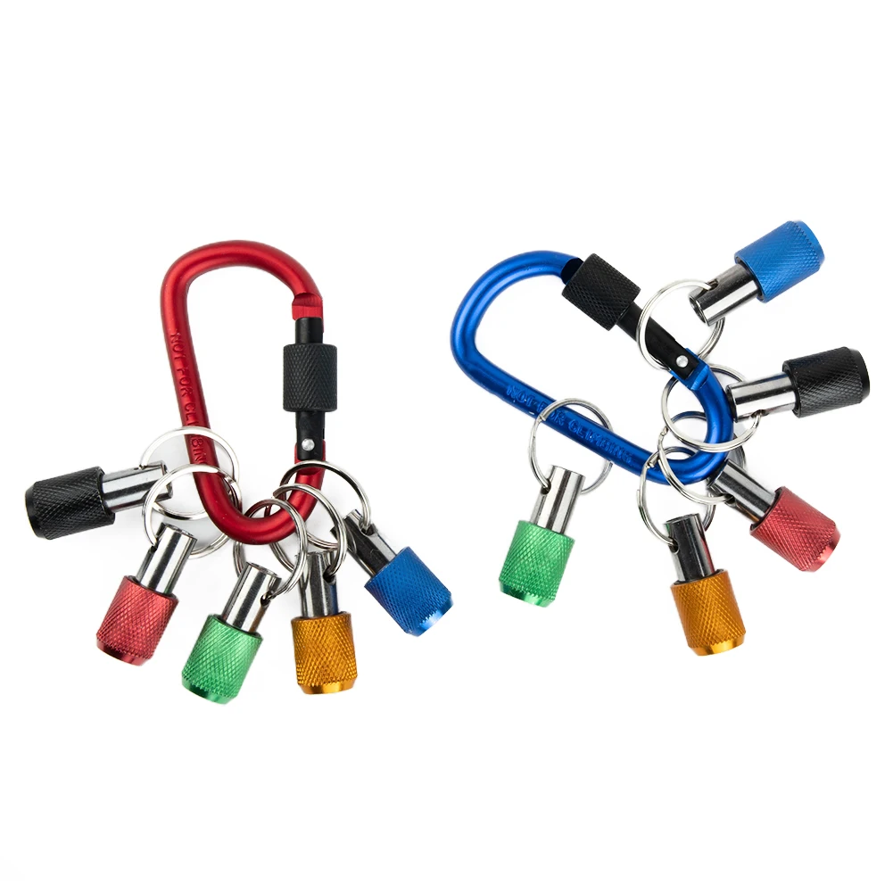 5pcs Drill Bit Holder Hex Shank Screwdriver Keychain Extension Bar Aluminum Alloy + Carbon Steel Quick Release 34x15x10mm
5pcs Drill Bit Holder Hex Shank Screwdriver Keychain Extension Bar Aluminum Alloy + Carbon Steel Quick Release 34x15x10mm