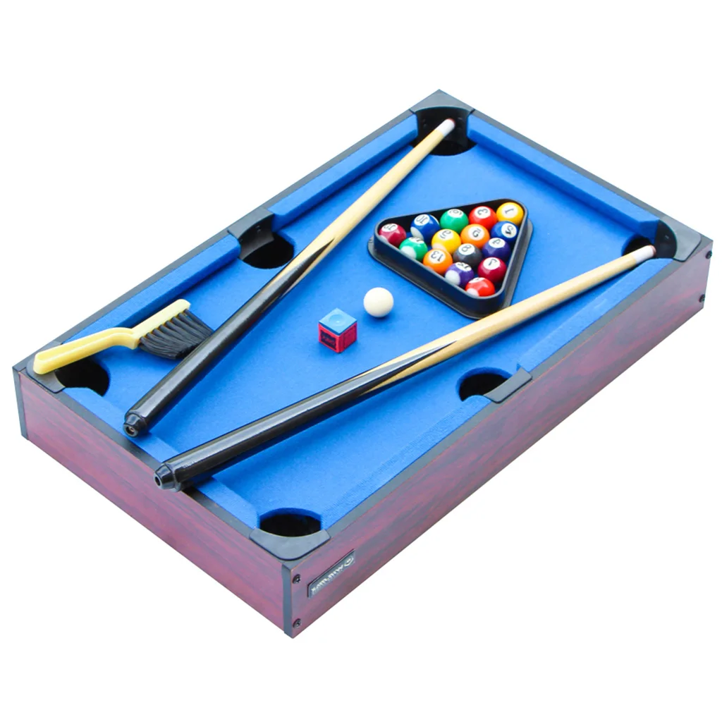 20 In. Mini Table Top Pool, Portable Billiards Table Fun for Family Party Game, Blue
20 In. Mini Table Top Pool, Portable Billiards Table Fun for Family Party Game, Blue