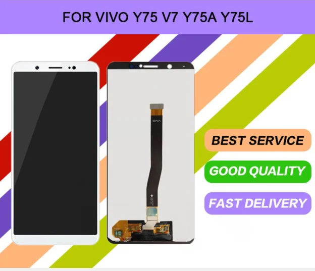 ЖК-дисплей 5,7 дюйма для Vivo Y75, V7, Y75A, Y75L, сенсорный экран, дигитайзер, новая сборка
ЖК-дисплей 5,7 дюйма для Vivo Y75, V7, Y75A, Y75L, сенсорный экран, дигитайзер, новая сборка