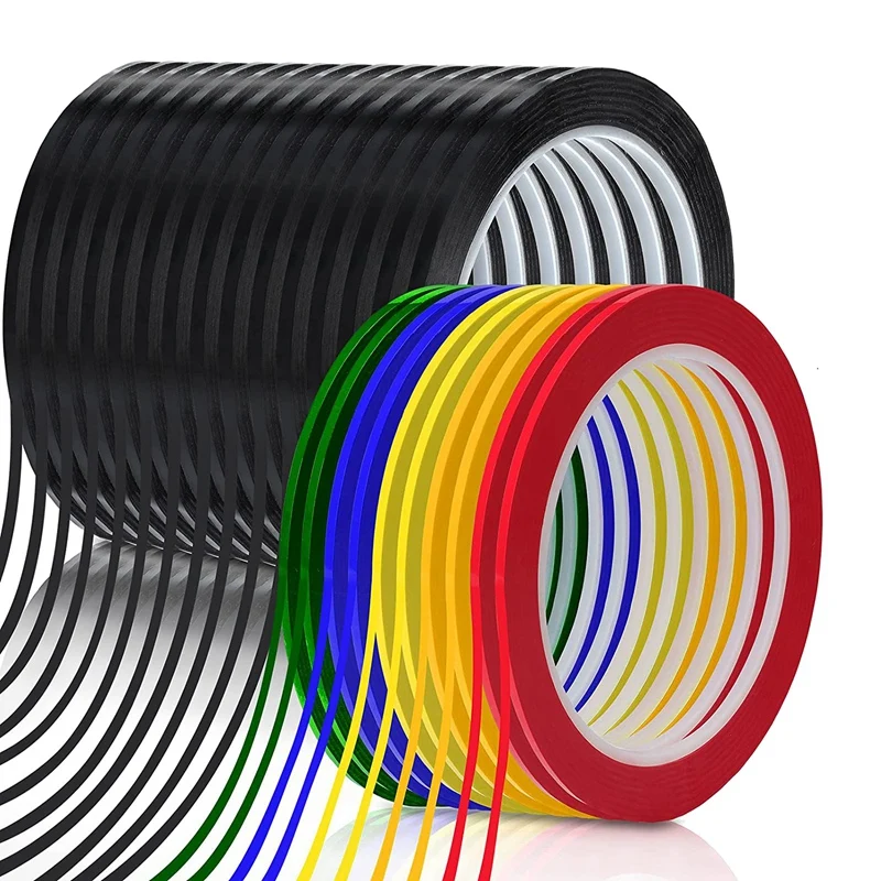 24 Rolls Whiteboard Thin Tape 216 Feet Per Roll 1/8 Inch Art Graphic Chart Grid Electrical Tape Dry Erase Tape, 6 Colors
24 Rolls Whiteboard Thin Tape 216 Feet Per Roll 1/8 Inch Art Graphic Chart Grid Electrical Tape Dry Erase Tape, 6 Colors