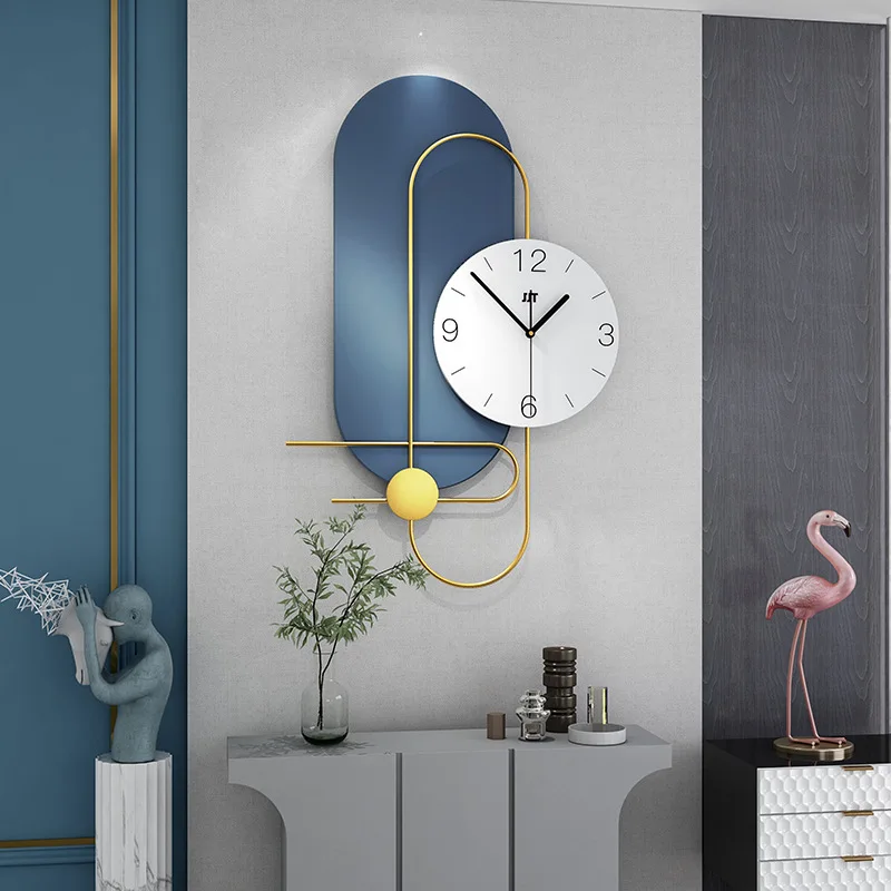 Mute Metal Luxury Wall Clock Home Decor Fashion Personalized Creative Modern Blue Simple Wall Clocks Living Room Decoration
Mute Metal Luxury Wall Clock Home Decor Fashion Personalized Creative Modern Blue Simple Wall Clocks Living Room Decoration