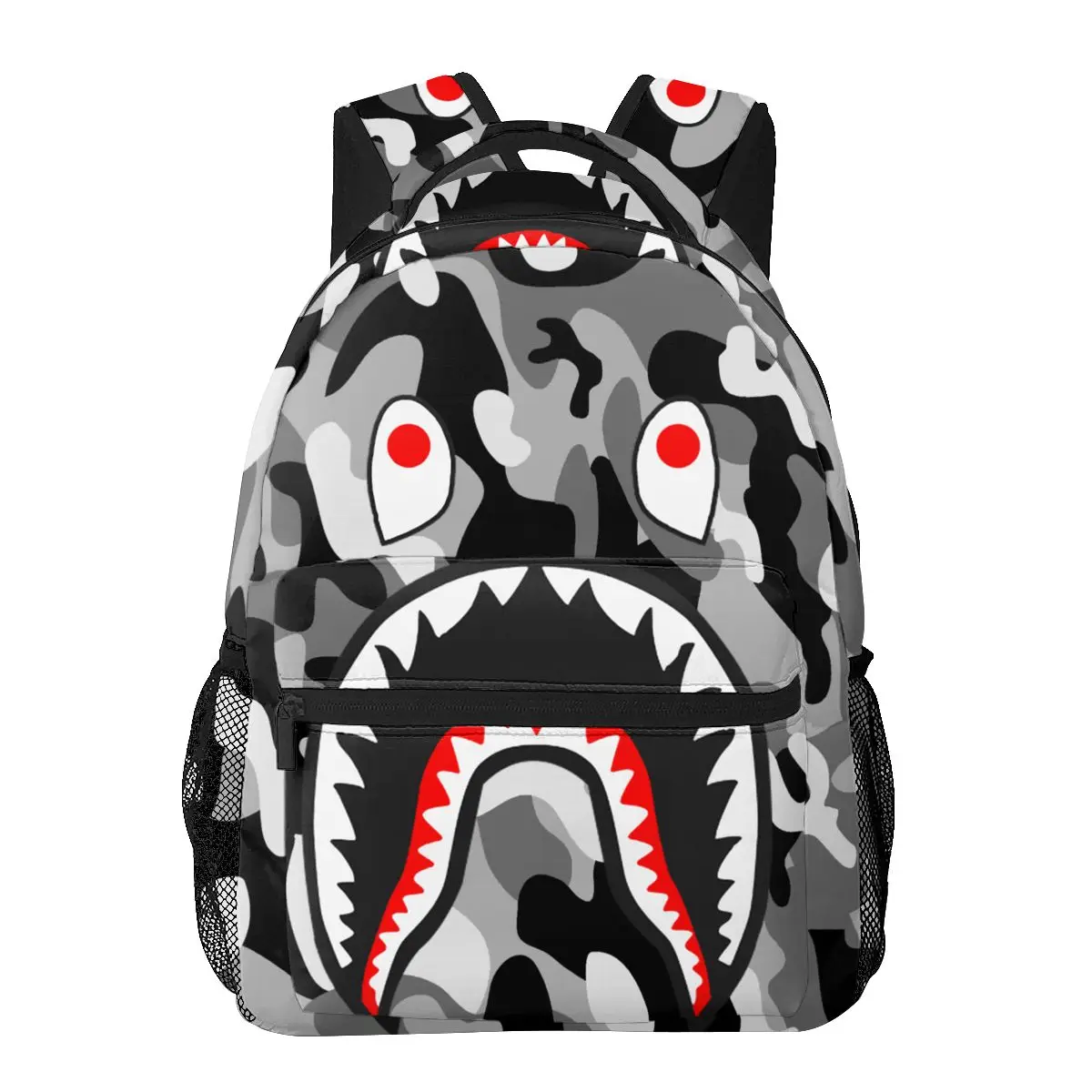 Bape Shark Casual Student Backpack Outdoor Sports Hiking Camping Hunting zipper Big backpack Bags for Men Women Girls Boys
Bape Shark Casual Student Backpack Outdoor Sports Hiking Camping Hunting zipper Big backpack Bags for Men Women Girls Boys