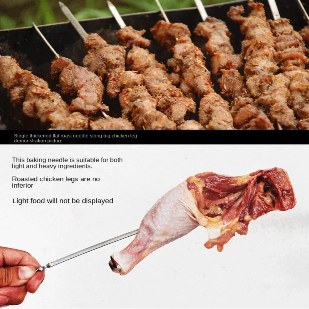 BBQ Kitchen Tool Outdoor Picnic Skewers Kebab String Stainless Steel Roast Stick Barbecue Meat String Kebab Maker
BBQ Kitchen Tool Outdoor Picnic Skewers Kebab String Stainless Steel Roast Stick Barbecue Meat String Kebab Maker