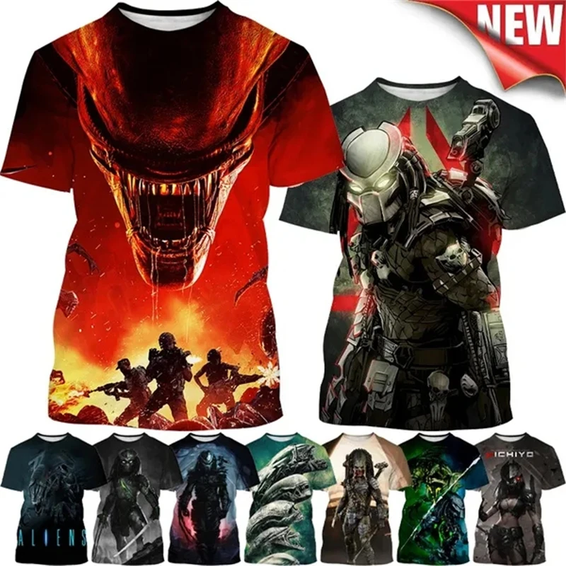 3D Predator Printed T Shirt Xenomorph Alien Graphic Tee Shirts for Men Hip Hop Sreetwear Cool Designs Short Sleeve Kids T-shirt
3D Predator Printed T Shirt Xenomorph Alien Graphic Tee Shirts for Men Hip Hop Sreetwear Cool Designs Short Sleeve Kids T-shirt