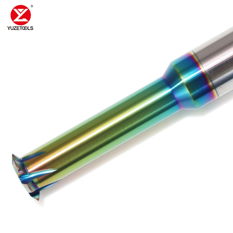 CNC Solid Carbide Single Tooth Thread Milling Cutter For Aluminum DLC coated M1 M1.2 M1.6 M2 M2.5 M3 M4 M5 M6 Milling Cutter 
CNC Solid Carbide Single Tooth Thread Milling Cutter For Aluminum DLC coated M1 M1.2 M1.6 M2 M2.5 M3 M4 M5 M6 Milling Cutter