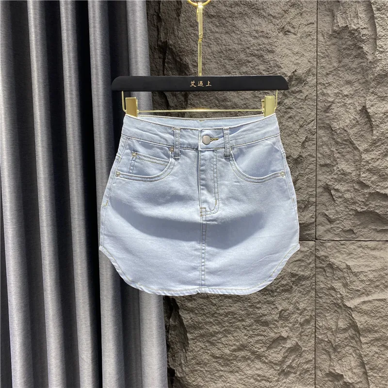 Women's High Waisted Bottom Female Short Mini Denim Skirt Women Summer Fashion Jeans Shorts Sexy Jean Skirts Saia Mujer X380
Women's High Waisted Bottom Female Short Mini Denim Skirt Women Summer Fashion Jeans Shorts Sexy Jean Skirts Saia Mujer X380