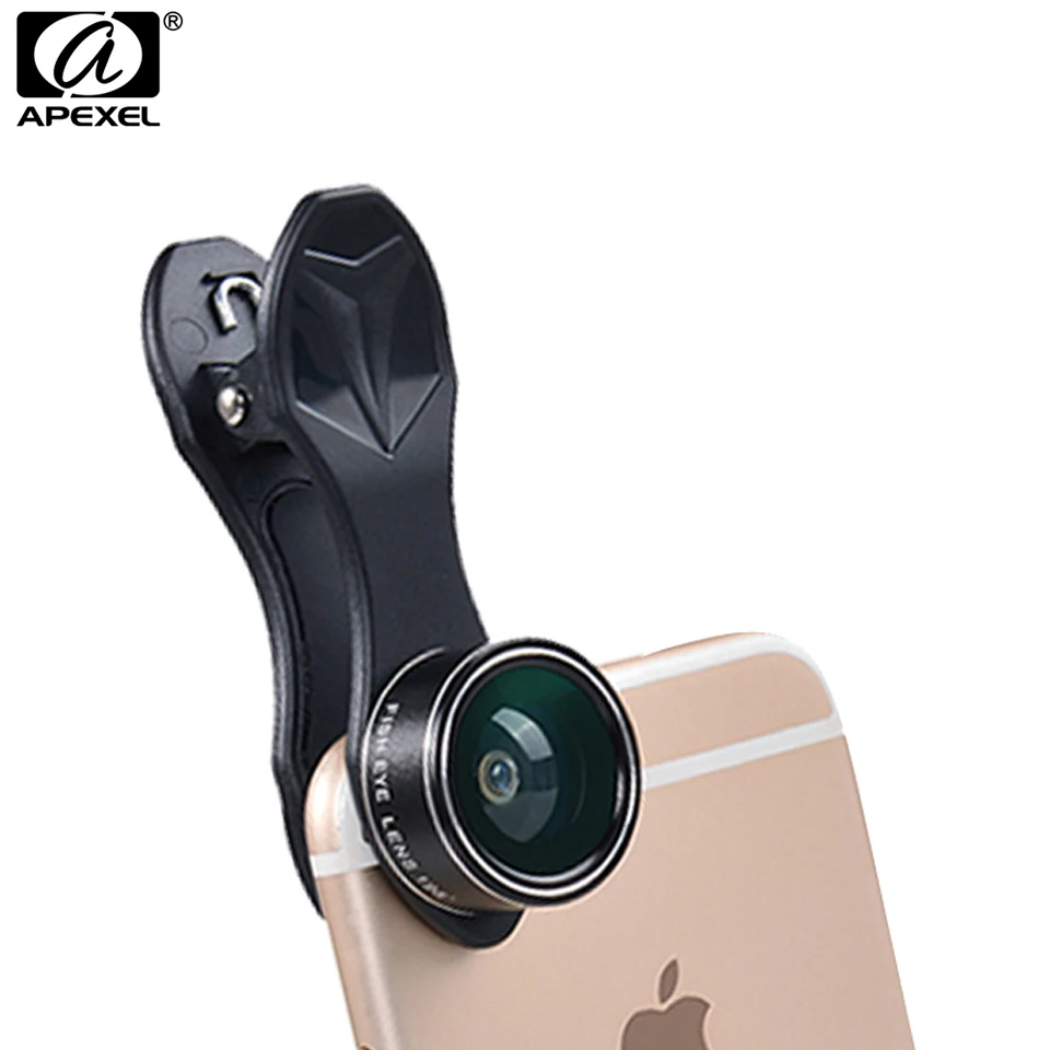 Apexel 5 In 1 HD Phone Lens Kit Fisheye Lens+0.63x Wide Angle+15x Macro Lens+2X Telephoto Lens+CPL Lens for Huawei iPhone Oppo
Apexel 5 In 1 HD Phone Lens Kit Fisheye Lens+0.63x Wide Angle+15x Macro Lens+2X Telephoto Lens+CPL Lens for Huawei iPhone Oppo