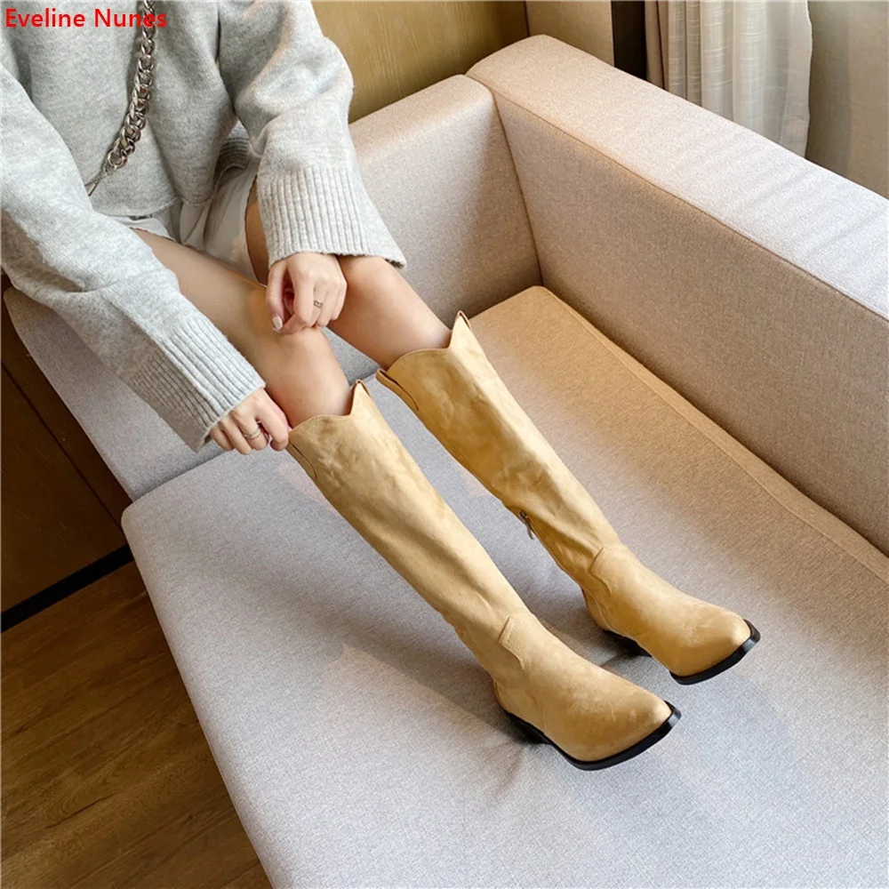 Beige Mid-heel Sleeve Boots Spring New Arrival Women's Solid Pointed Toe Block Heel Fashionable Beautiful High-quality Shoes
Beige Mid-heel Sleeve Boots Spring New Arrival Women's Solid Pointed Toe Block Heel Fashionable Beautiful High-quality Shoes